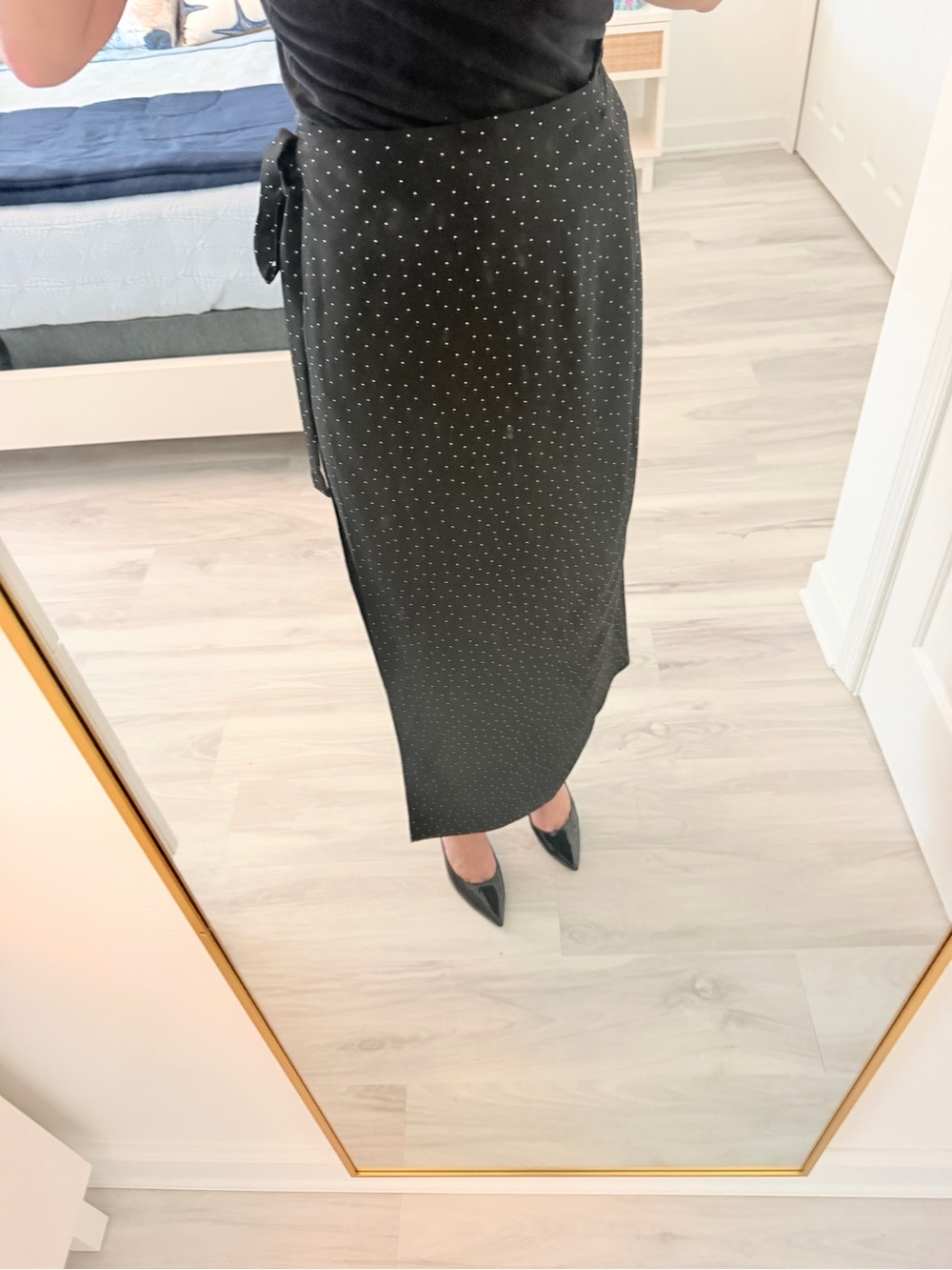 Vintage Rena Rowan Polka Dot Wrap Skirt sz. 6